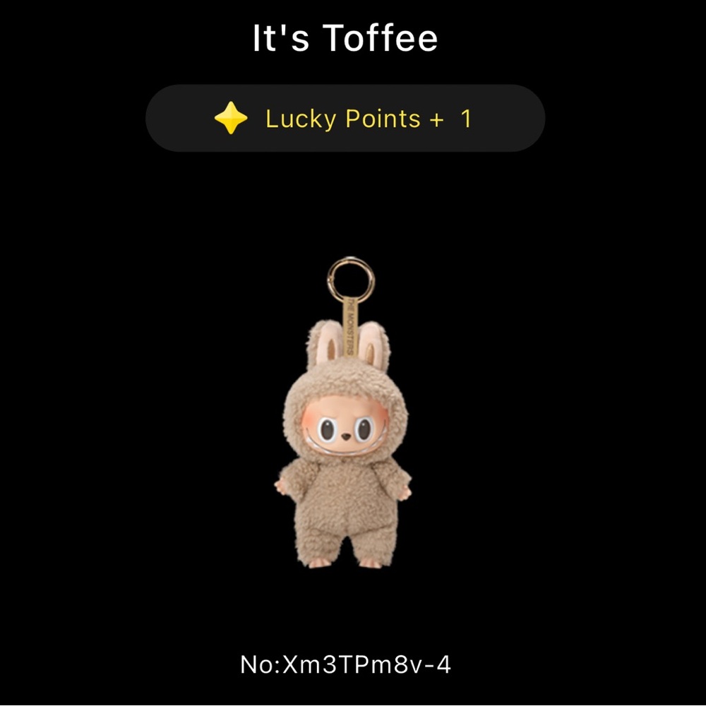 NIB-Labubu Macaron series, TOFFEE from pop mart
